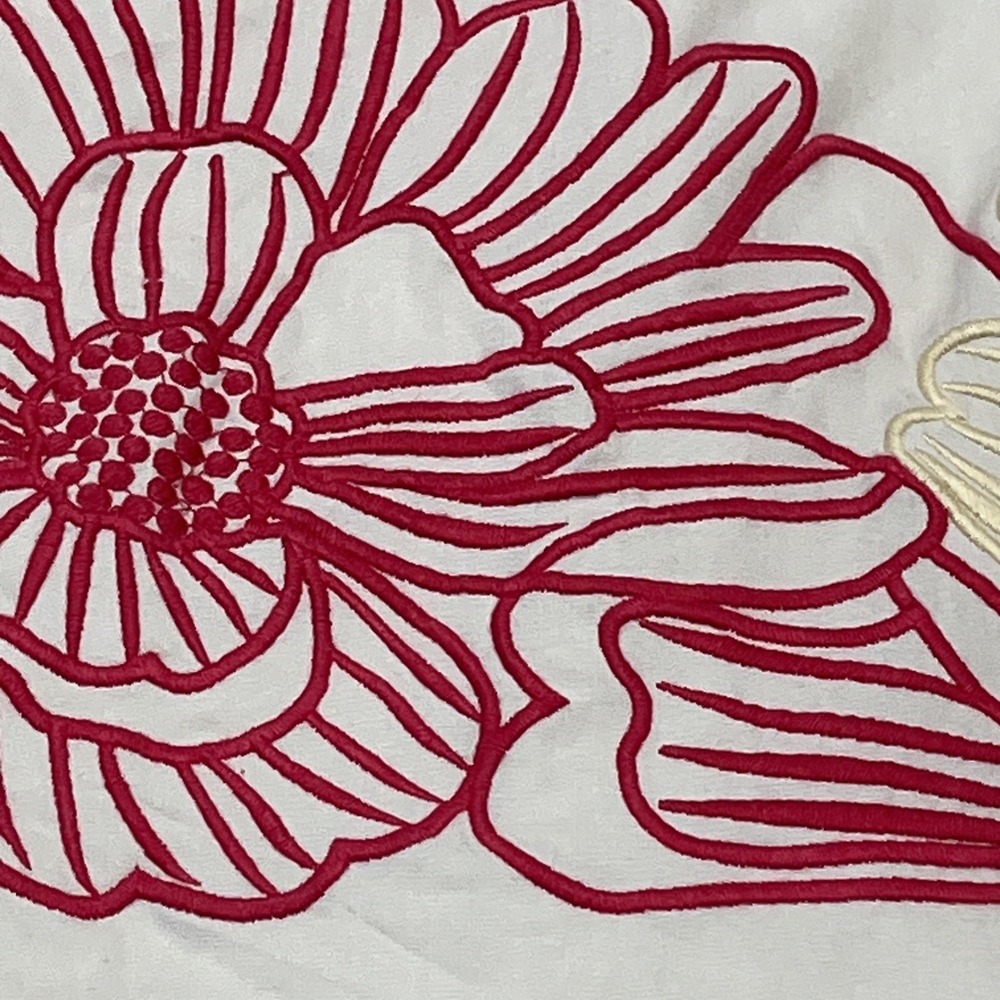 Laffaire Skirt Tan Maxi Bold Floral Embroidered Pull On Size L Artisanal Artsy - Picture 4 of 13